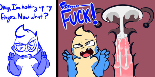 ahegao anthro anthro_penetrated blind bodily_fluids cross-eyed cum cum_in_uterus cum_in_vagina cum_inside cumshot dialogue disability double_v_sign duo ejaculation erection fallopian_tubes fangs female female_anthro female_focus female_penetrated fucked_silly genital_fluids genitals gesture hair hand_gesture internal looking_pleasured male male/female male_penetrating male_penetrating_female open_mouth orgasm ovaries penetration penile penile_penetration penis penis_in_vagina sex simple_background smile solo_focus teeth text tongue tongue_out uterus v_sign vaginal vaginal_canal vaginal_penetration thefablednekos instant_loss_2koma nintendo pokemon kelly_(thefablednekos) generation_3_pokemon mammal minun pokemon_(species) rodent 2018 digital_media_(artwork) english_text hi_res