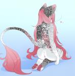 4_toes anthro anus breasts butt feet female fur genitals nipples pussy solo striped_body striped_fur stripes toes here-kitty-kitty felid mammal 2018 digital_media_(artwork) hi_res