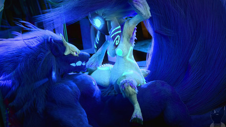 anthro anthro_on_anthro anthro_penetrated anthro_penetrating anthro_penetrating_anthro balls big_balls big_penis black_hooves blue_balls blue_body blue_eyes blue_fur blue_markings blue_nipples bone bone_mask breasts cowgirl_position digitigrade duo erection female female_on_top female_penetrated from_front_position fur genitals glowing glowing_eyes glowing_markings hair hooves interspecies larger_anthro larger_male lying male male/female male_on_bottom male_penetrating male_penetrating_female markings mask medium_breasts multiple_angles nipples no_pupils on_back on_bottom on_top penetration penile penis purple_body purple_fur purple_hair purple_mask sex size_difference skull skull_mask smaller_anthro smaller_female smaller_penetrated sound_effects spread_legs spreading white_eyes twitchyanimation suckorthrive_(modeler) league_of_legends riot_games tencent kindred_(lol) lamb_(lol) wolf_(lol) bovid canid canine canis caprine mammal sheep wolf 16:9 2026 3d_(artwork) 3d_animation animated digital_media_(artwork) hi_res huge_filesize loop short_playtime sound video voice_acted widescreen
