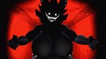 anthro big_breasts black_body black_skin breasts female horror_(theme) smile smiling_at_viewer solo aidenz the_backrooms karelia_(ace_rattman) backrooms_creature smiler_(the_backrooms) 16:9 3d_(artwork) digital_media_(artwork) hi_res widescreen