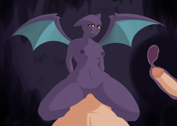 anthro anthro_penetrated anthrofied biped breasts cowgirl_position duo erection female female_on_human female_on_top female_penetrated first_person_view from_front_position genitals human_on_anthro human_penetrating human_penetrating_anthro human_penetrating_female human_pov humanoid_genitalia humanoid_penis internal interspecies male male/female male_on_anthro male_on_bottom male_penetrating male_penetrating_anthro male_penetrating_female male_pov membrane_(anatomy) membranous_wings nude on_bottom on_top penetrating_pov penetration penile penile_penetration penis penis_in_vagina pokemorph pokephilia sex straddling vaginal vaginal_penetration vulva wings pittsworth nintendo pokemon bat crobat generation_2_pokemon human mammal pokemon_(species)