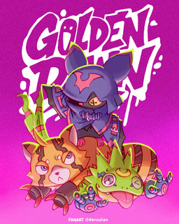 anthro black_body black_fur blep clothing cowl female fur green_body group jacket male one_eye_closed orange_body orange_fur tongue tongue_out topwear trio wings wink yellow_eyes danzulian bandai_namco digimon digimon_beatbreak bat chiropmon digimon_(species) gekkomon mammal pristimon 4:5 absurd_res hi_res