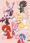 accessory alternate_costume alternate_hairstyle anthro boxing_gloves clothing female gloves group hair_accessory hairband handwear heart_symbol male male/female midriff narrow_hips simple_background text thin_thighs tools wrench historiaallen sega sonic_the_hedgehog_(series) amy_rose knuckles_the_echidna miles_prower rouge_the_bat shadow_the_hedgehog bat canid canine echidna eulipotyphlan fox hedgehog mammal monotreme english_text hi_res