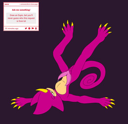 2_penises animal_genitalia animal_penis anthro bodily_fluids erection genitals male multi_genitalia multi_penis nude penis purple_body simple_background solo tail text someweirdnut sega sonic_the_hedgehog_(series) espio_the_chameleon chameleon lizard reptile scalie hi_res