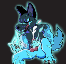 animal_genitalia animal_penis anthro anus balls black_body black_fur blue_body blue_fire blue_fur bodily_fluids canine_genitalia canine_penis colored_fire cum erection facial_scar fire fur genital_fluids genitals hair leg_scar male muscular muscular_male nipples nude penis scar simple_background solo tail teeth thigh_scar tongue tongue_out x_anus whatevershark jackbox_games tee_k.o. the_jackbox_party_pack inugami_(tee_k.o.) canid canine canis mammal 2017 digital_media_(artwork)