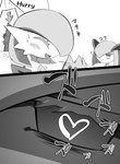 absurd_res blush bodily_fluids caught_in_the_act comic duo female female/female gardevoir generation_3_pokemon hi_res internal japanese_text kirlia m3_(pixiv) masturbation monochrome nintendo panel_skew pokemon pokemon_(species) sex_toy smile sweat text translation_request