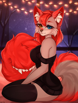 anthro clothing ear_piercing female heterochromia industrial_piercing inner_ear_fluff legwear lights piercing snow solo stockings sweater tail tail_mouth topwear tuft unusual_anatomy unusual_tail winter beta_tata legend_of_ahya ahya_(legend_of_ahya) taylor_renee_wolford_(darkflamewolf) canid canine canis mammal wolf hi_res