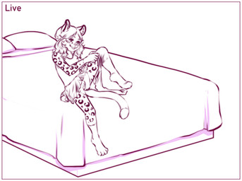 anthro bed bedroom border bottomwear clothed clothing dancewear dipstick_tail female fur furniture genitals gloves_(marking) hair leg_markings legwear markings open_mouth pillow shirt skirt socks_(marking) solo spots spotted_body spotted_fur tail tail_markings tank_top tights topwear tutu undressing upskirt vulva white_border young young_anthro young_female aogami cheetah felid feline leopard mammal pantherine 2022