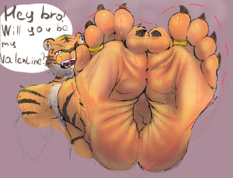 5_toes anthro claws dialogue digit_ring feet foot_focus jewelry looking_at_viewer male ring soles solo speech_bubble talking_to_viewer toe_claws toe_ring toes wrinkled_feet wrinkles kebabchick beastars bill_(beastars) hi_res