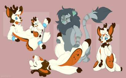 antlers bdsm blue_eyes bondage bound hooves horn inflatable mane null_bulge pool_toy sex voodoo voodoo_doll voodoo_sex white_body symrea animate_inanimate deer_fox felid lion living_inflatable mammal pantherine 16:10 widescreen