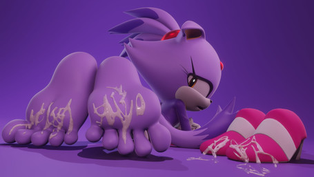 5_toes anthro bodily_fluids clothing cum cum_on_clothing cum_on_feet cum_on_footwear cum_on_shoes feet female foot_fetish foot_focus footwear genital_fluids humanoid_feet looking_back lying on_front plantigrade purple_body shoes simple_background solo toes livevil027 sega sonic_the_hedgehog_(series) blaze_the_cat felid feline mammal 16:9 3d_(artwork) digital_media_(artwork) hi_res widescreen