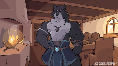 abs action_pose anthro armband biceps bottomwear breasts chest_tuft claws clothed clothing dialogue duo female fingers fluffy fluffy_tail fur grey_body grey_fur jewelry looking_at_viewer male male/female male/male multicolored_body multicolored_fur muscular muscular_anthro muscular_male neck_tuft necklace nipples open_mouth partially_clothed pecs pendant piercing pose smile tail teeth text tongue topwear tuft two_tone_body two_tone_fur white_body amiles fzjessedits keesh far_beyond_the_world_(series) lupusfeng_(character) verissa_(far_beyond_the_world) vulgor_(far_beyond_the_world) canid canine canis mammal 16:9 animated digital_drawing_(artwork) digital_media_(artwork) english_text hi_res long_playtime sound video widescreen