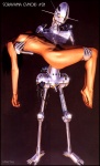duo female glistening hajime_sorayama human humanoid machine male mammal metallic_body not_furry nude robot technophilia