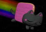 ambiguous_gender feral flying food quadruped rainbow rainbow_trail solo space star tail unknown_artist nyan_cat_(copyright) pop-tarts nyan_cat domestic_cat felid feline felis food_creature hybrid mammal poptart_creature 3d_(artwork) digital_media_(artwork) meme