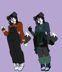 anthro braided_hair eyewear glasses hair male solo aster_greentea alexander_(btwalexhere) border_collie canid canine canis collie domestic_dog herding_dog mammal pastoral_dog sheepdog hi_res model_sheet
