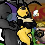 1:1 2021 5_fingers abdominal_bulge absurd_res antennae_(anatomy) anthro anthro_focus anthro_on_anthro anthro_penetrated anthro_penetrating anthro_penetrating_anthro apron apron_only areola arm_grab arthropod bee belly biceps big_breasts black_body black_eyes blush bodily_fluids breasts bug_fables butt clothed clothing cum cum_drip cum_in_pussy cum_inflation cum_inside cum_splatter cum_string cutaway dark_areola dark_nipples dripping duo ejaculation empty_eyes english_text eyelashes female female_focus female_penetrated fingers fly_(animal) fry_(bug_fables) gameplay_mechanics genital_fluids grass grey_body hi_res hymenopteran impregnation inflation insect insect_wings internal lactating large_penetration larger_anthro larger_male looking_pleasured looking_up male male/female male_penetrating male_penetrating_female moonsprout_games mostly_nude multicolored_body muscular muscular_anthro muscular_male navel neck_tuft nipples open_mouth orgasm outie_navel outside ovum partially_clothed penetration penile penile_penetration penis_in_pussy plant portrait sex shaking shivering size_difference smaller_anthro smaller_female smaller_penetrated sperm_cell sweat text thick_thighs three-quarter_portrait tongue tongue_out tuft two_tone_body vaginal vaginal_penetration vi_(bug_fables) wings yellow_body zoquete