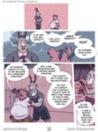 anthro antlers athletic_wear dialogue duo ear_piercing gym horn male male/male obese obese_anthro obese_male overweight overweight_anthro overweight_male piercing scared sexual_harassment speech_bubble text mikrogoat abe_(mikrogoat) basil_(mikrogoat) deer domestic_pig hybrid mammal suid suine sus_(pig) comic english_text hi_res url