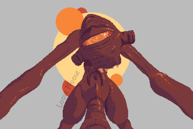 3_arms anthro bedroom_eyes big_penis brown_body fangs genitals looking_at_viewer male multi_arm multi_limb narrowed_eyes penis seductive simple_background solo teeth loose_noose half-life valve alien vortigaunt 3:2 digital_media_(artwork) pixel_(artwork) watermark