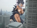 big_breasts breasts building city claws female green_eyes macro non-mammal_breasts solo tail yui.h capcom gamera_(series) monster_hunter mythology gamera_(character) akantor dragon flying_wyvern humanoid mythological_creature mythological_scalie scalie 4:3 absurd_res digital_media_(artwork) hi_res portrait three-quarter_portrait