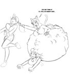after_vore belly big_belly big_breasts breasts female female_pred group huge_belly overweight same_size_vore simple_background text vore white_background frakass animal_humanoid cat_humanoid felid felid_humanoid feline feline_humanoid human humanoid mammal mammal_humanoid 1:1 2020 english_text hi_res monochrome