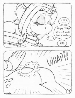 5_fingers anthro butt_slap cutie_mark dialogue duo eyelashes female fingers horn massage_table nude nude_anthro nude_female ring salon slap sleeping spa spanking speech_bubble text unicorn_horn whap circe_(artist) friendship_is_magic hasbro my_little_pony mythology rarity_(mlp) suri_polomare_(mlp) earth_pony equid equine horse mammal mythological_creature mythological_equine pony unicorn comic english_text monochrome