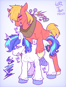 anal anal_penetration animal_genitalia animal_penis blonde_hair blue_hair cutie_mark doggystyle duo equine_genitalia equine_penis erection eyebrows eyes_closed feral feral_on_feral from_behind_position genitals hair male male/male penetration penis red_body sex tail vein veiny_penis white_body lygththys friendship_is_magic hasbro my_little_pony big_macintosh_(mlp) shining_armor_(mlp) equid equine horse mammal pony 2024 3:4 hi_res