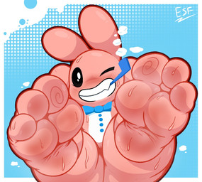 3_toes anthro biped blue_background clothed clothing feet feet_up foot_fetish foot_focus humanoid_feet male markings musk musky_feet pattern_background plantigrade simple_background smile smiling_at_viewer smoking_pipe soles solo star_(marking) text toes y2k_(graphic_design) electricsnowfox bunny_maloney casanova_bunny lagomorph leporid mammal rabbit cel_shading digital_drawing_(artwork) digital_media_(artwork) english_text hi_res shaded signature