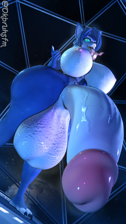 anthro balls big_balls big_breasts big_penis breasts genitals herm huge_balls huge_penis hyper hyper_balls hyper_genitalia hyper_penis intersex long_tongue looking_at_viewer penis solo thick_thighs tongue ok_bruh nintendo star_fox krystal_(star_fox) warfare_krystal 3d_(artwork) 9:16 digital_media_(artwork) hi_res source_filmmaker_(artwork)