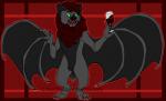 alcohol beverage male solo wine mrchocolate abraxas bat mammal hi_res