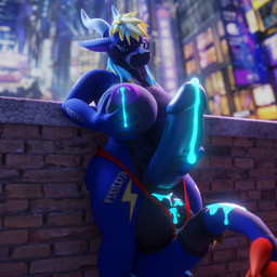 4_toes 5_fingers anthro belly belly_expansion big_breasts big_penis black_body black_breasts black_claws black_scales blonde_hair blue_body blue_cum blue_ears blue_eyes blue_hair blue_horn blue_milk blue_penis blue_scales bodily_fluids bottomwear breasts claws clothed clothed_anthro clothed_gynomorph clothing colored_cum colored_milk cum cum_drip cum_on_ground detailed_background dripping expansion eyewear feet finger_claws fingers genital_fluids genitals glasses gynomorph gynomorph_anthro hair half-closed_eyes holding_breast holding_own_penis holding_penis horn huge_breasts huge_penis humanoid_genitalia humanoid_penis intersex intersex_anthro looking_at_self medallion multicolored_body narrowed_eyes panties penis purple_inner_ear purple_tongue red_clothing red_panties red_tail_tuft red_underwear resurrection_star_medallion scales solo standing tail tail_tuft teeth toe_claws toes tongue tongue_out tuft underwear unusual_bodily_fluids unusual_cum unusual_genital_fluids unusual_milk wearing_glasses anonymous_artist european_mythology mythology draco_alimari dragon mythological_creature mythological_scalie scalie western_dragon 1:1 3d_(artwork) digital_media_(artwork) hi_res herm_(lore)