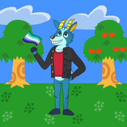 anthro cherry food fruit leaf lgbt lgbt_pride lgbtq male plant pride_colors solo tree vincian_pride_colors supermariofann1 animal_crossing lgbt_pride_month nintendo bruce_(animal_crossing) deer mammal 2026 hi_res tagme