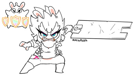 ambiguous_gender anthro belt bent_leg blue_eyes boots clenched_teeth clothed clothed_anthro clothed_female clothing duo eyebrows eyelashes featureless_crotch featureless_limbs female flying footwear frowning_at_viewer fur furrowed_brow furrowed_eyebrows hair handwear holding_melee_weapon holding_object holding_sword holding_weapon jacket larger_anthro larger_female left-handed long_ears looking_at_viewer melee_weapon mittens noseless open_belt open_clothing open_jacket open_topwear pantsless_anthro pantsless_female pawpads purple_eyelids sharp_teeth shield shirt shoes short_hair simple_background size_difference smaller_ambiguous spiky_hair standing sword tan_body tan_inner_ear tan_pawpads tan_skin teeth text thick_eyebrows topwear torn_clothing torn_shirt torn_topwear weapon white_background white_belt white_body white_boots white_clothing white_eyebrows white_footwear white_fur white_hair white_handwear white_jacket white_mittens white_shirt white_topwear vampkettleartz mario_bros mario_plus_rabbids_sparks_of_hope nintendo raving_rabbids rayman_(series) ubisoft edge_(mario_plus_rabbids) exosphere lagomorph mammal rabbid spark_(mario_plus_rabbids) 2023 artist_name crossover digital_drawing_(artwork) digital_media_(artwork) english_description flat_colors hi_res