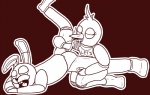 anal anal_penetration animatronic anthro avian bird bonnie_(fnaf) butt cheese chica_(fnaf) crisis-omega cunnilingus dairy_products duo eating eyes_closed female female_penetrating five_nights_at_freddy's food food_fetish food_play interspecies kneeling lagomorph leporid machine male male/female male_penetrated mammal melted_cheese object_in_ass oral pegging penetration pizza rabbit robot scottgames sex sex_toy sex_toy_in_ass sex_toy_insertion sex_toy_penetration toying_partner vaginal what_has_science_done