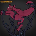 anthro arms_tied blush bound burn_scar feet female forced rape red_body scar sex soles solo tail tail_grab tentacle_rape tentacle_sex tentacles toes tongue tongue_out lizardwizard rain_world videocult artificer_(rain_world) mammal slugcat absurd_res hi_res