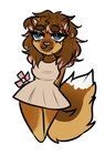 3_toes anthro bangs big_tail blue_eyes blue_pupils brown_eyebrows brown_hair brown_tail buckteeth chibi circle_eyebrows closed_smile clothed clothed_anthro clothed_female clothing eyebrow_through_hair eyebrows eyelashes eyelashes_through_hair feet female female_anthro flower fluffy fluffy_tail hair hands_behind_back highlights_(coloring) light long_hair looking_up mouth_closed multicolored_hair multicolored_tail pink_flower pink_highlights pink_inner_ear pink_nose plant pupils simple_background smile solo standing tail tan_dress teeth thick_thighs toes translucent translucent_hair two_tone_hair white_background tsunkiwi_(artist) darlene_susanna_prescott mammal rodent sciurid tree_squirrel 2023 colored digital_drawing_(artwork) digital_media_(artwork) english_description hi_res lighting