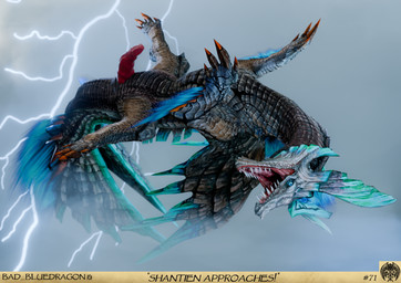 animal_genitalia animal_penis blue_body blue_eyes blue_feathers blue_scales claws cloud electricity erection feathers feral flying genitals horn lightning lightning_bolt looking_at_viewer male penis scales simple_background solo spread_legs spreading tail teeth unusual_anatomy unusual_genitalia unusual_penis wings bad_bluedragon blender_cycles_(artwork) capcom monster_hunter mythology dragon elder_dragon mythological_creature mythological_scalie scalie shantien 3d_(artwork) absurd_res blender_(artwork) digital_media_(artwork) hi_res