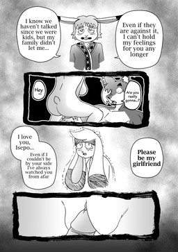 accessory ainu_clothing animal_genitalia animal_penis anthro anus big_breasts big_ears breasts buckteeth canine_genitalia canine_penis clothing collar collarbone dialogue eyebrows facial_hair feathers feet female flashback floppy_ears fur genitals hair headband imminent_sex imminent_vaginal navel nipples nude nude_anthro nude_female nude_male oral penile penis predator/prey sex simple_background teeth text thick_thighs tools vulva white_background white_body white_fur white_hair efradraws northwind_(efradraws) isepo_(efradraws) uspul_(efradraws) canid canine canis lagomorph leporid mammal rabbit wolf absurd_res black_and_white comic digital_media_(artwork) english_text halftone hi_res monochrome