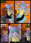 >3< absurd_res anthro arm_flailing bianca_winter_(lilmousybianca) blue_eyes blue_hair clothing dialogue duo ear_piercing english_text female flailing flower foxxxiny90 green_eyes hair heart_eyes heart_symbol hi_res lilmousybianca male male/female mammal mouse multicolored_hair murid murine mustelid musteline photo piercing plant purple_hair red_hair rodent rory_dolvan_(lilmousybianca) text text_on_clothing true_musteline two_tone_hair vase weasel window