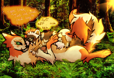 detailed_background dialogue duo eyewear female female_penetrated feral feral_on_feral feral_penetrated feral_penetrating feral_penetrating_feral forest forest_background fur glasses grass intraspecies male male/female male_penetrating male_penetrating_female moan nature nature_background orange_body orange_fur penetration plant praise sex tree wispyvixen domestic_ferret mammal mustelid musteline true_musteline weasel 2023 hi_res
