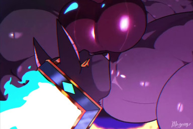 abs anal anthro balls big_balls big_muscles big_penis blush bodily_fluids breath chain claws controller deep_throat facial_markings fellatio fire genitals group head_markings holding_controller holding_object huge_muscles male markings multi_head muscular nipples oral oral_penetration panting pecs penetration penile penis rimming saliva sex solo sweat thick_penis thick_thighs tongue trio vein veiny_penis magangz anuberus_(xxl_woofia) anubian_jackal canid canine canis jackal mammal animated hi_res long_playtime video