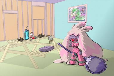 anal_beads anthro ball_gag bdsm blindfold bodily_fluids bondage bound cuff_(restraint) drooling female gag nipple_tape pasties penetration restraints saliva sex_toy silver_cremius solo tape vaginal vaginal_penetration vibrator nintendo pokemon generation_9_pokemon pokemon_(species) tinkaton hi_res