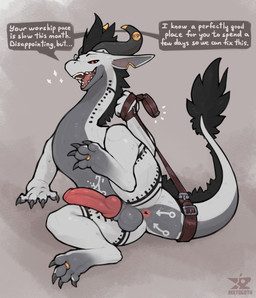 2_horns 4_fingers 4_toes accessory animal_genitalia animal_penis anthro anus arm_tattoo balls bedroom_eyes belly_tattoo black_body black_fur black_hair black_horn black_mane black_sclera bodily_fluids butt claws collar command commanding_viewer dialogue digit_ring digitigrade directional_arrow directional_arrow_tattoo dirty_talk ear_piercing ellipsis emanata erection fangs feathers feet feral fingers foot_focus fur furgonomics genital_fluids genitals glistening glistening_butt glistening_genitalia glistening_penis gold_(metal) gold_piercing grey_background grey_balls grey_body grey_claws grey_finger_claws grey_genitals grey_horn grey_scales grey_toe_claws hair half-closed_eyes horn horn_jewelry horn_ring inviting jewelry knot knotted_penis leaning leash leash_pull leashed_collar linked_collars logo long_neck looking_at_viewer lying male male_feral mane markings monotone_genitals monotone_penis multicolored_body narrowed_eyes notched_ear nude on_side open_mouth open_smile paws penis piercing pink_anus pink_genitals pink_penis presenting presenting_anus presenting_balls presenting_hindquarters presenting_penis quadruped raised_leg raised_tail red_eyes red_genitals red_penis ring ring_(jewelry) ring_piercing scales seductive sheath simple_background sitting smile solo sparkles speech_bubble spread_legs spreading sweat sweaty_balls sweaty_butt sweaty_genitalia tail tail_anus tail_tuft talking_feral talking_to_viewer tattoo teeth text toe_claws toe_ring toes tongue tuft two_tone_body white_body white_scales white_tail worship_request reetogoth american_mythology aztec_mythology mesoamerican_mythology mythology izta'ka dragon feathered_scalie furred_scalie mythological_creature mythological_scalie scalie 2025 artist_logo colored digital_drawing_(artwork) digital_media_(artwork) english_text hi_res shaded signature