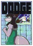 anthro bathroom black_eyes black_hair clown duo female green_towel grey_body hair long_hair male purple_eyes towel white_body elmussi daniela_sanchez fan_character fish human mammal marine shark absurd_res hi_res trans_(lore) trans_woman_(lore)