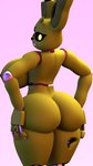 anthro breasts butt crossgender female looking_at_viewer machine smile solo geometryboymejia five_nights_at_freddy's five_nights_at_freddy's_3 scottgames springtrap_(fnaf) animatronic robot 3d_(artwork) 4k 9:16 absurd_res digital_media_(artwork) hi_res