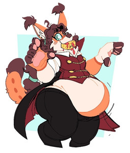 anthro belly big_belly brown_hair curly_hair facial_markings female hair head_markings inflation juice_box liquid_inflation markings mask_(marking) orange_body solo tan_body vampire_costume boot_(artist) lore_(lorejuniper) caracal caracal_(genus) domestic_cat felid feline felis hybrid lynx maine_coon mammal trans_(lore) trans_woman_(lore)