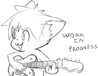 anthro electric_guitar guitar male music musical_instrument playing_guitar playing_music plucked_string_instrument simple_background solo string_instrument white_background unknown_artist felid mammal black_and_white low_res monochrome unfinished