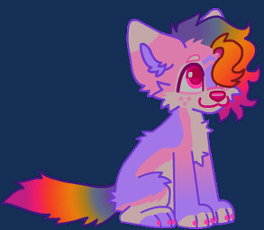 chest_tuft feral freckled_face freckles fur hair male multicolored_body multicolored_fur multicolored_hair multicolored_tail pink_body pink_eyes pink_fur pink_nose purple_body purple_fur rainbow_body rainbow_fur rainbow_hair rainbow_tail simple_background solo sparklefur tail transparent_background tuft yapping m1ss1ngtexture halo_(m1ss1ngtexture) canid canine canis domestic_dog mammal 2025 2d_animation alpha_channel animated full-length_portrait loop low_res motion_tweening portrait