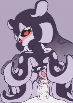 anthro blush duo eyelashes female genitals heart_eyes heart_symbol looking_at_viewer male oral penis pseudo_hair simple_background tentacle_hair tentacles young young_anthro young_female cristalyzed palworld pocketpair animal_humanoid aquatic aquatic_humanoid cephalopod cephalopod_humanoid gloopie humanoid mollusk mollusk_humanoid pal_(species) hi_res