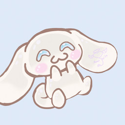 amorlindodeangel anthro cinnamoroll_floating_hapilly_in_blank_space happy jelly_artstyle male solo tail amorseiso amorseisodeangelpayasito inu seisoai seisoaisaber sanrio canid canine canis domestic_dog mammal blue ears furry invalid_tag white hi_res