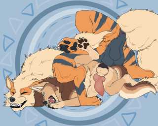 anal anal_knotting anal_penetration animal_genitalia animal_penis anthro anus balls canine_genitalia canine_penis clenched_teeth duo erection eyes_closed feral feral_on_feral feral_penetrated feral_penetrating feral_penetrating_feral gasp genitals knot knot_root knotted_penis knotting large_penetration male male/male male_penetrated male_penetrating male_penetrating_male penetration penile penile_penetration penis quadruped raised_leg sex sheath spread_anus spread_legs spreading stretched_anus teeth teeth_showing kasicz nintendo pokemon rango015 arcanine canid canine canis generation_1_pokemon mammal mexican_wolf pokemon_(species) wolf 5:4 hi_res